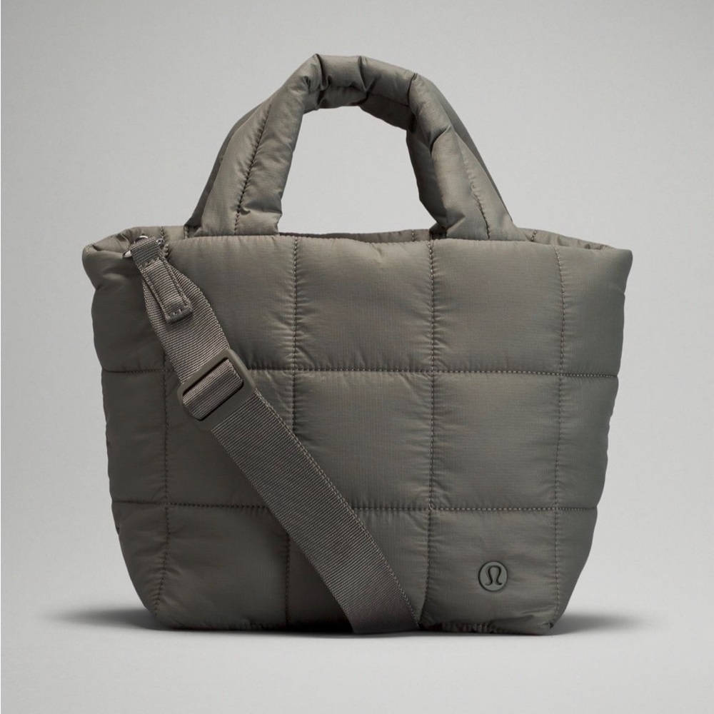 Lululemon Quilted Grid Crossbody Bag 5L Grey Sage